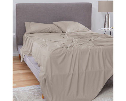 Bedgear Basic Sheet Set - Medium Beige, Twin Size