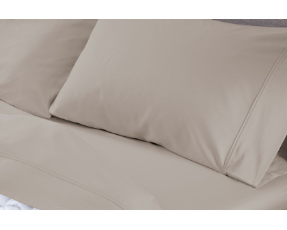 Bedgear Basic Sheet Set - Medium Beige, Twin XL Size