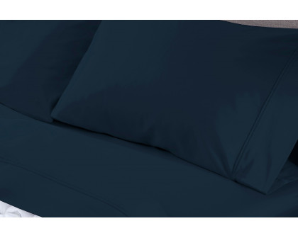 Bedgear Basic Sheet Set - Navy Blue, Twin Size