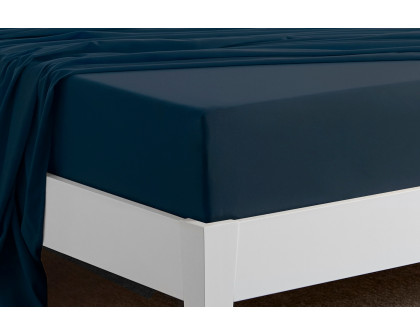 Bedgear Basic Sheet Set - Navy Blue, Twin Size