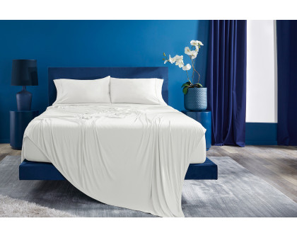 Bedgear Ver-Tex Sheet Set - Bright White, Split King/Split California King Size