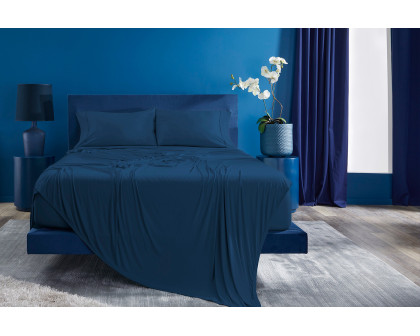 Bedgear Ver-Tex Sheet Set - Navy Blue, Queen Size