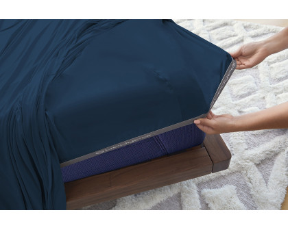 Bedgear Ver-Tex Sheet Set - Navy Blue, Queen Size