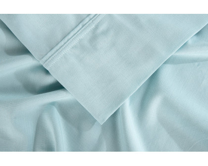 Bedgear Hyper-Linen Sheet Set - Misty Blue, Queen Size