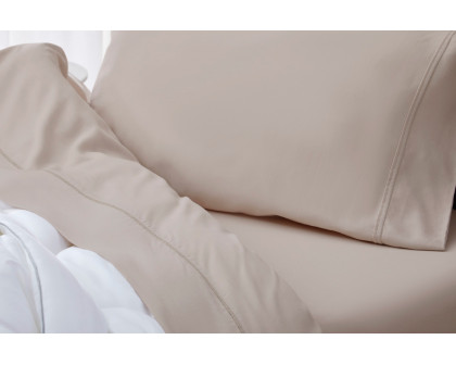 Bedgear Hyper-Linen Sheet Set - Medium Beige, Queen Size