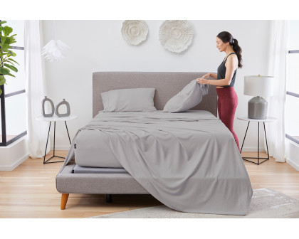 Bedgear Hyper-Linen Sheet Set - Light Gray, Queen Size