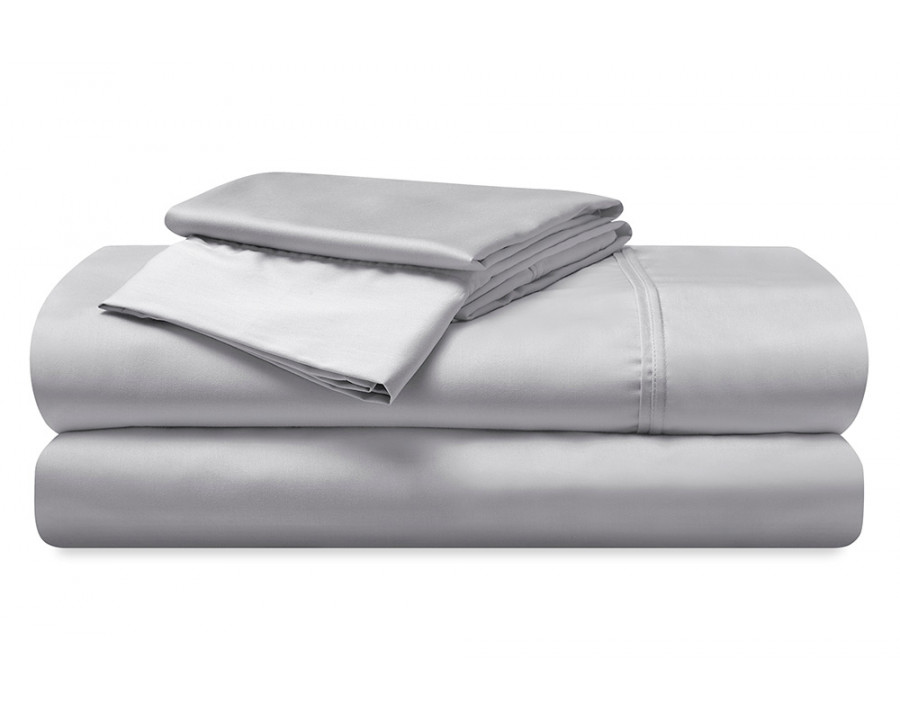 Bedgear Hyper-Cotton Sheet Set - Light Gray, Twin Size