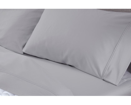 Bedgear Hyper-Cotton Sheet Set - Light Gray, Twin Size