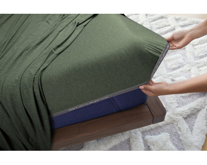 Bedgear Hyper-Wool Sheet Set - Forest Green, King/California King Size