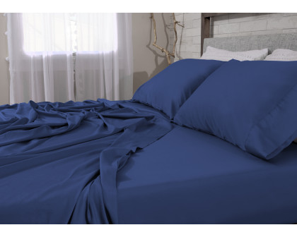 Bedgear Hyper-Cotton Sheet Set - Navy, Full