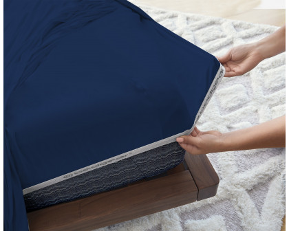 Bedgear Hyper-Cotton Sheet Set - Navy, Full