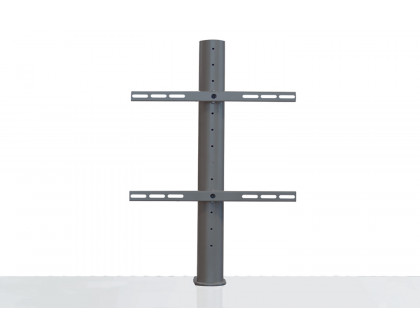 Bellini - Round Directionally Adjustable Pillar Fits TV Up To 65” in Gray