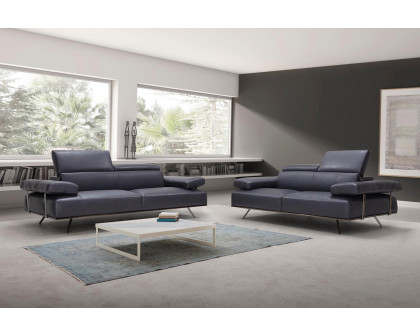 Bellini Loveseat Leather - Anthracite