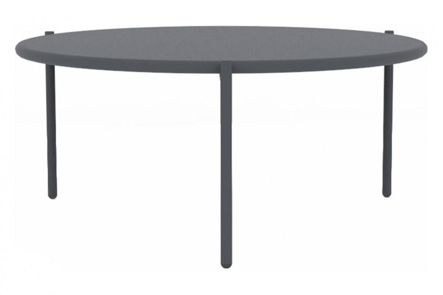 Bellini™ Aria Round End Table - Gray, Large