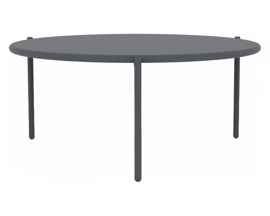 Bellini Aria Round End Table - Gray, Large