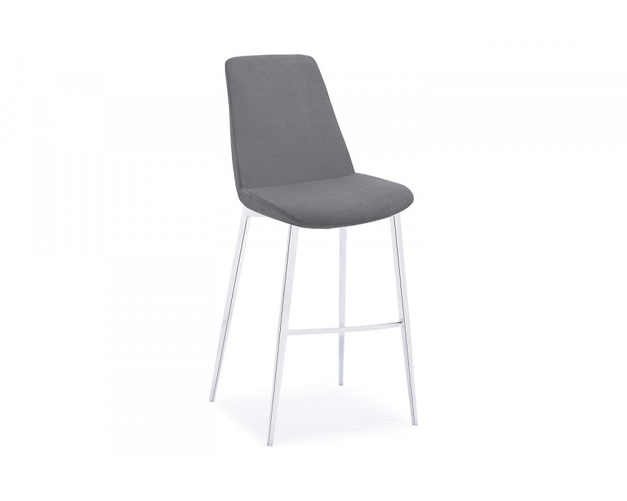 Bellini Athena Barstool Set of 2 - Light Gray