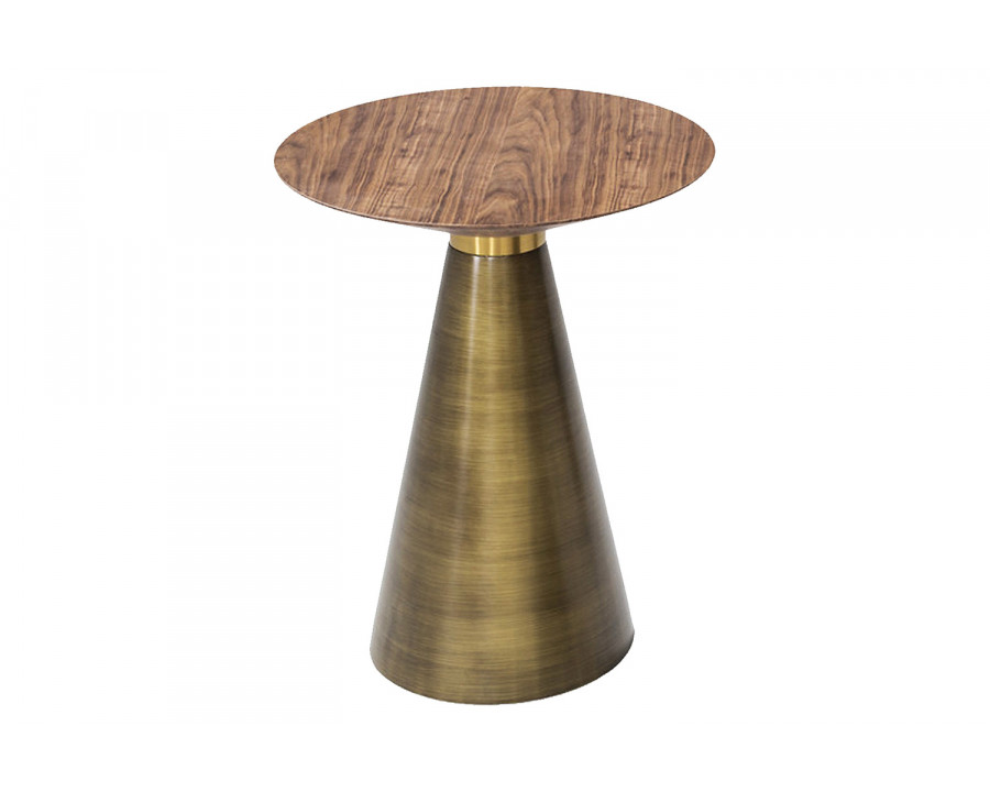 Bellini Bari End Table - Gold, 17"