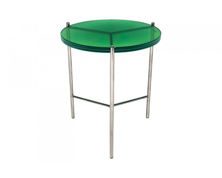 Bellini Bolt End Table - Green, 18"