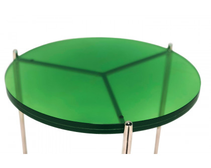 Bellini™ Bolt End Table - Green, 18"