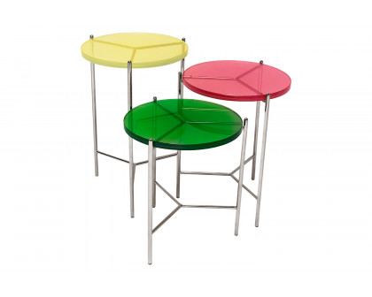 Bellini™ Bolt End Table - Green, 18"