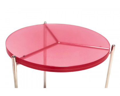 Bellini™ Bolt End Table - Pink, 18"