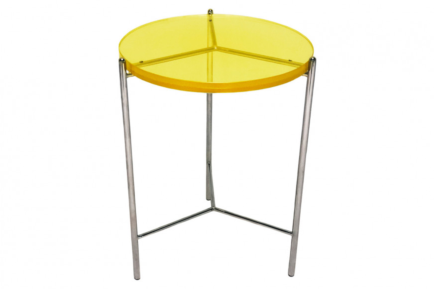 Bellini™ Bolt End Table - Yellow, 18"