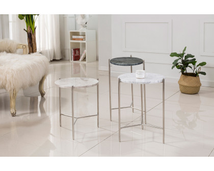 Bellini™ Bolt End Table - Black, 18"