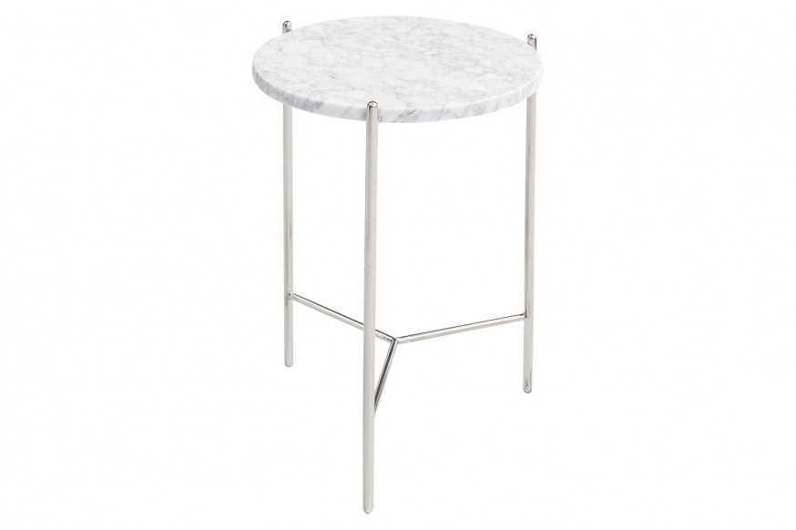 Bellini™ Bolt End Table - White, 18"