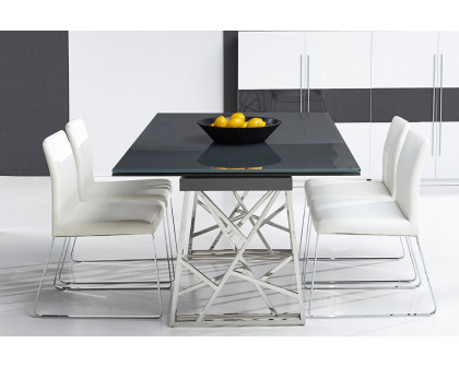 Bellini - Borg Dining Table Base Only in Silver