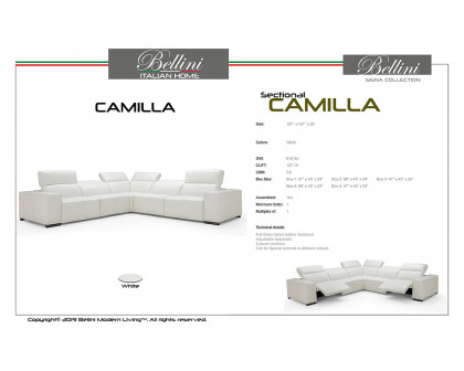 Bellini™ Camilla Motion Sectional - White