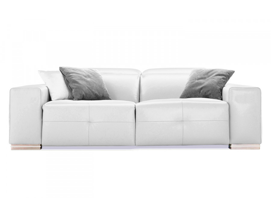 Bellini Camilla Motion Loveseat - White