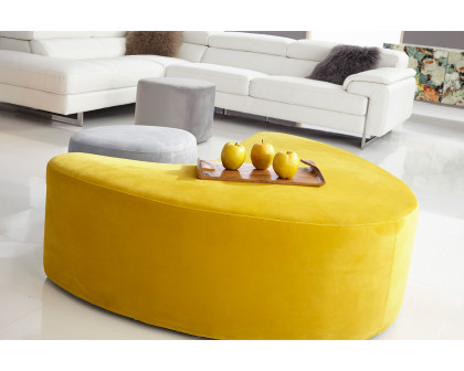 Bellini Carmen Ottoman - Yellow, Large