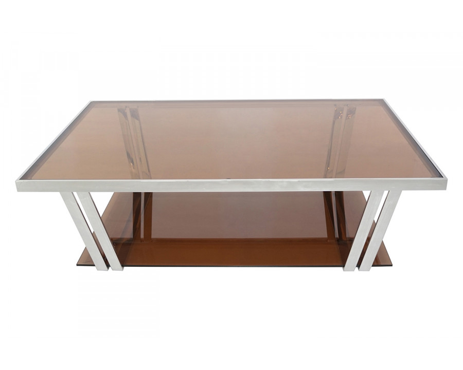 Bellini - Carraway Coffee Table in Brownish Gold/Silver