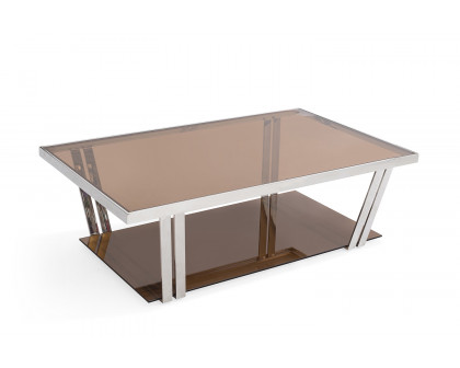 Bellini - Carraway Coffee Table in Brownish Gold/Silver