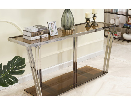 Bellini Carraway Sofa Table - Brownish Gold/Silver, Type 1