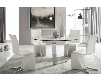 Bellini™ Cirrus Round Dining Table - Silver