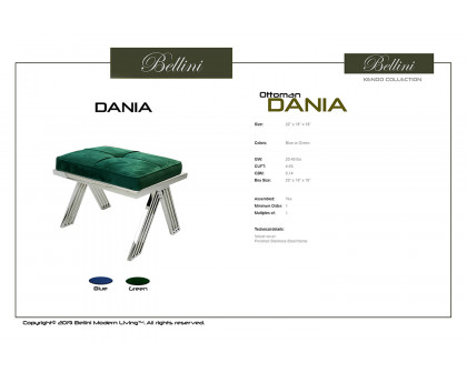 Bellini™ Dania Ottoman - Green