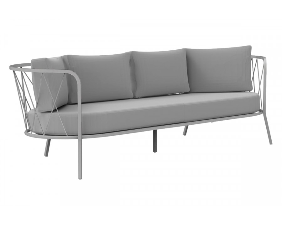 Bellini Dasy Sofa with Cushions - Mud Gray