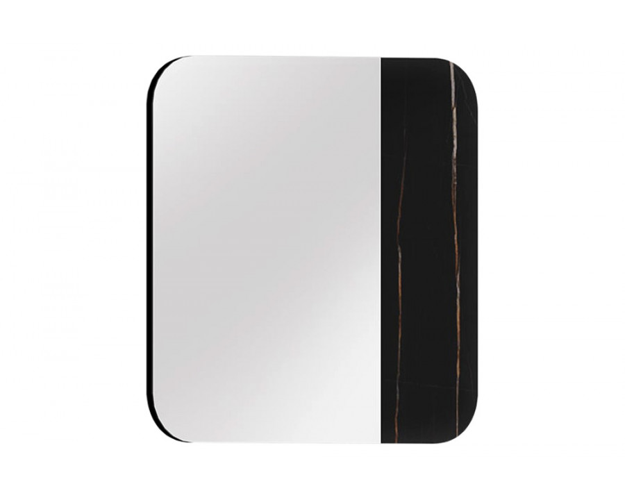 Bellini - Duplo Square Mirror with Sahara Noir Ceramic