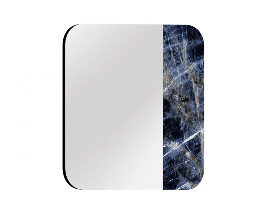 Bellini Duplo Square Mirror with Ceramic - Sodalite Blue