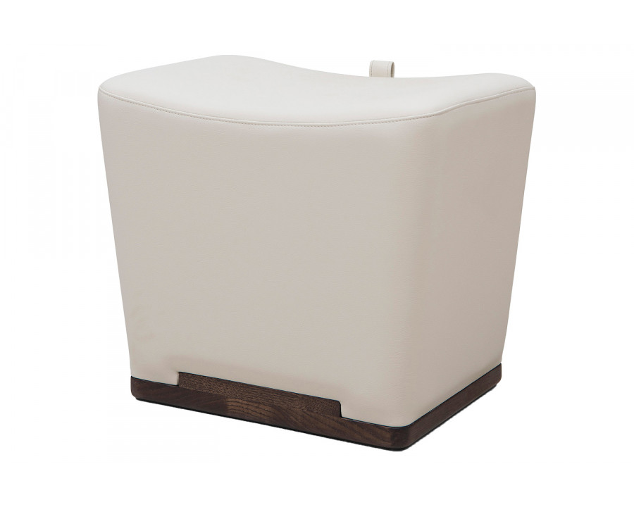 Bellini Electra Ottoman - White