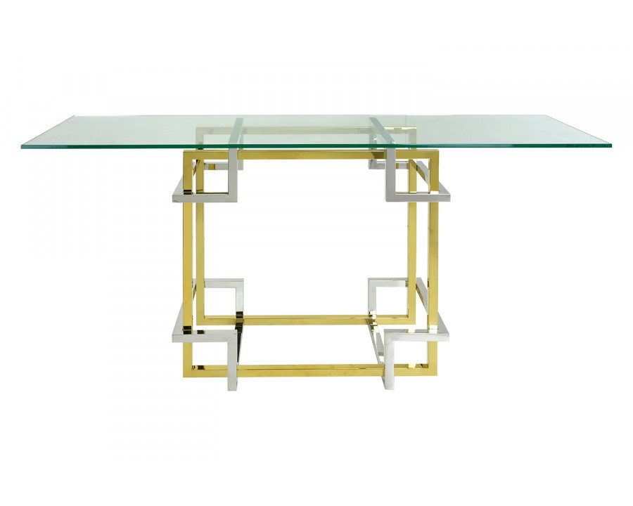 Bellini - Element Sofa Table in Silver/Gold