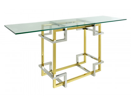 Bellini - Element Sofa Table in Silver/Gold