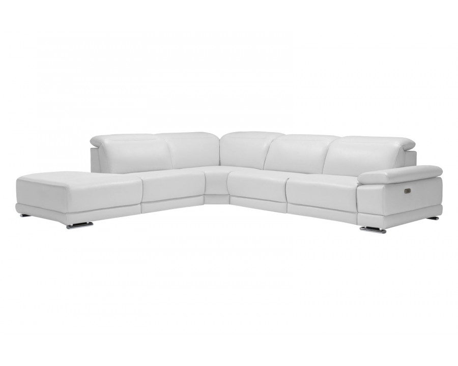 Bellini Escape Left Hand Facing Sectional with 1 Motion - White