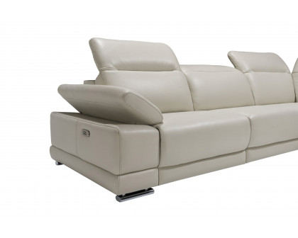 Bellini Escape Left Hand Facing Sectional with 1 Motion - White