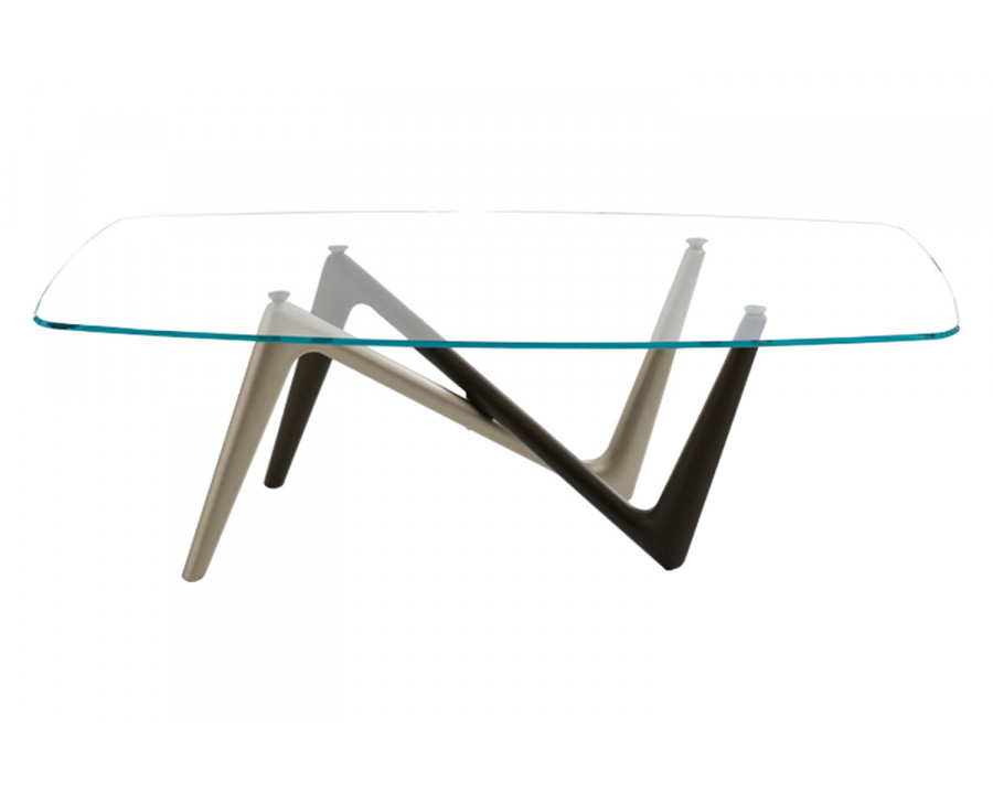 Bellini Esse Dining Table - Bronze/Titanium