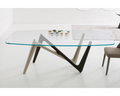 Bellini Esse Dining Table - Bronze/Titanium