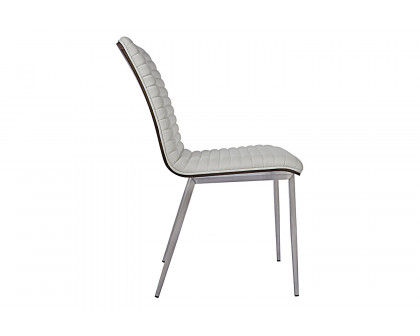 Bellini Fernanada Dining Chair Set of 2 - Pearl White