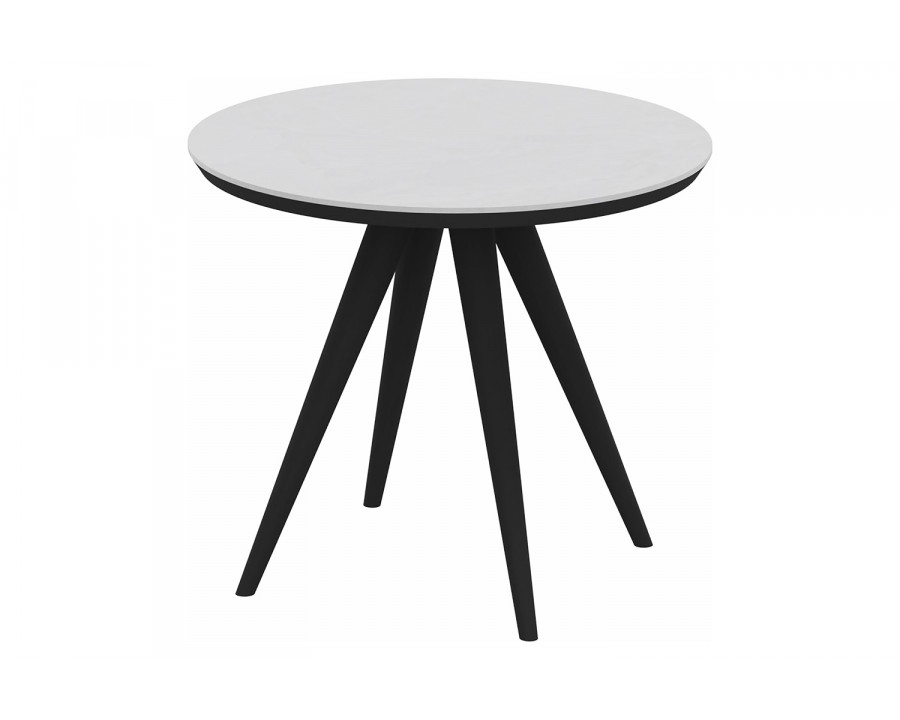 Bellini Francesca End Table - Onyx White/Black, Large