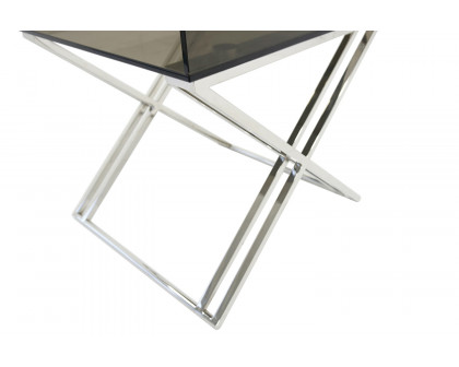 Bellini - Gatsby End Table in Smoked Glass